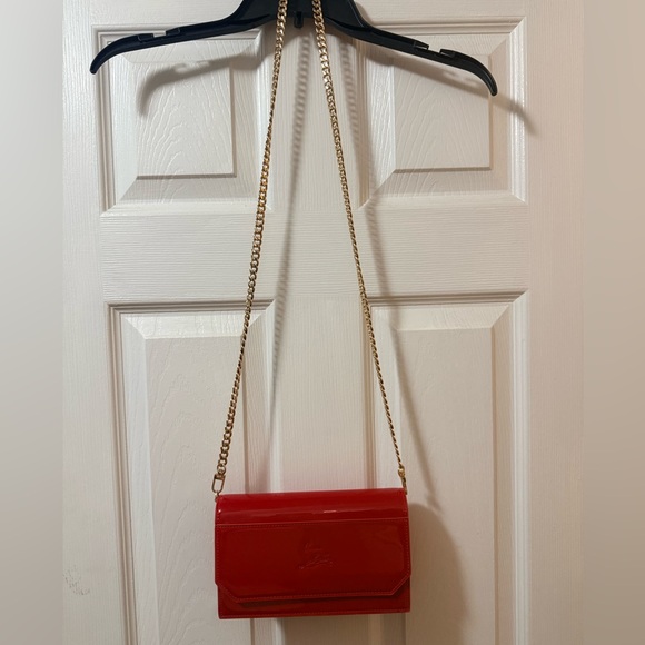 Red Patent Leather Christian Louboutin pouch - Picture 1 of 7
